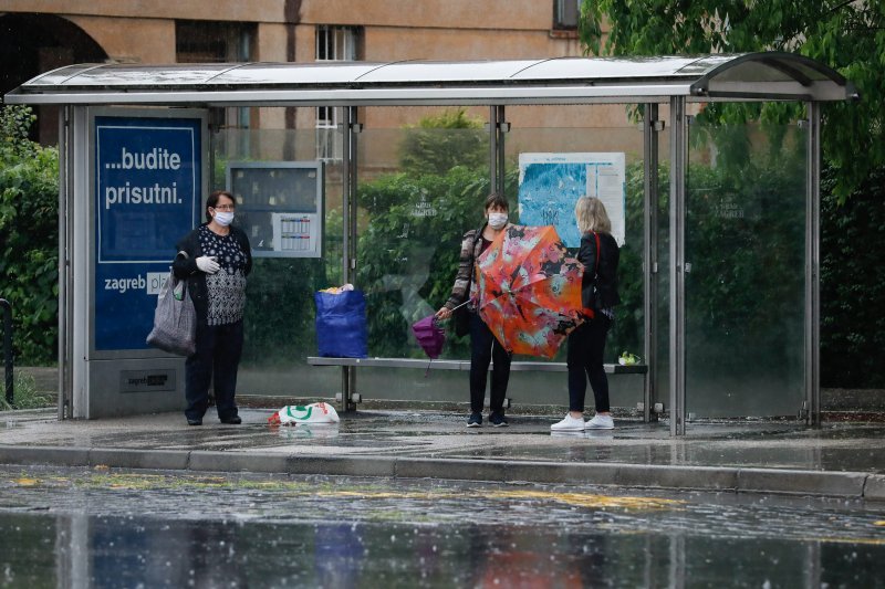 Proljetni pljusak u Zagrebu