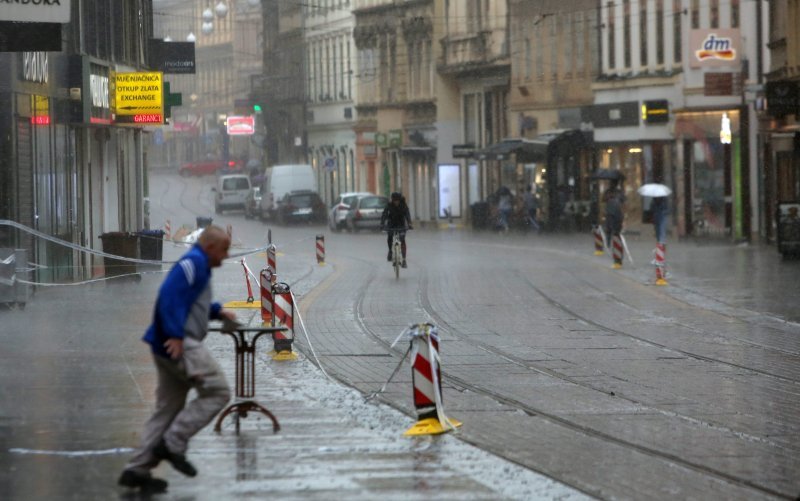 Proljetni pljusak u Zagrebu