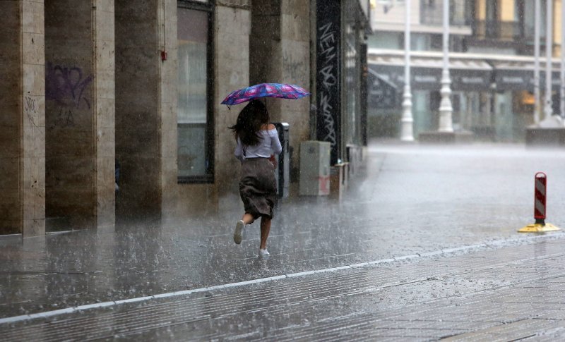 Proljetni pljusak u Zagrebu