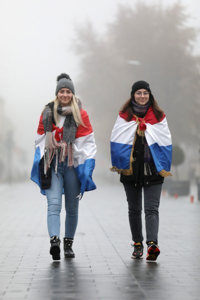 Okupljanje prije početka Kolone sjećanja u Vukovaru