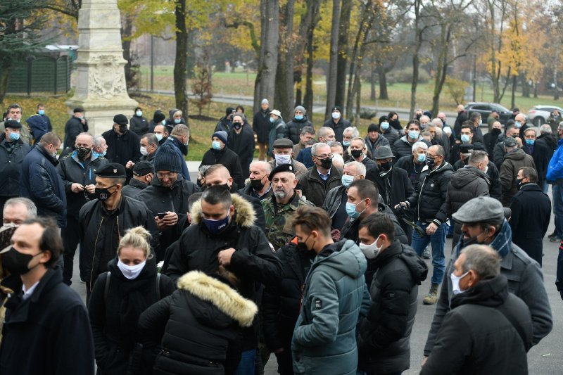 Sprovod Tomislava Merčepa na Mirogoju