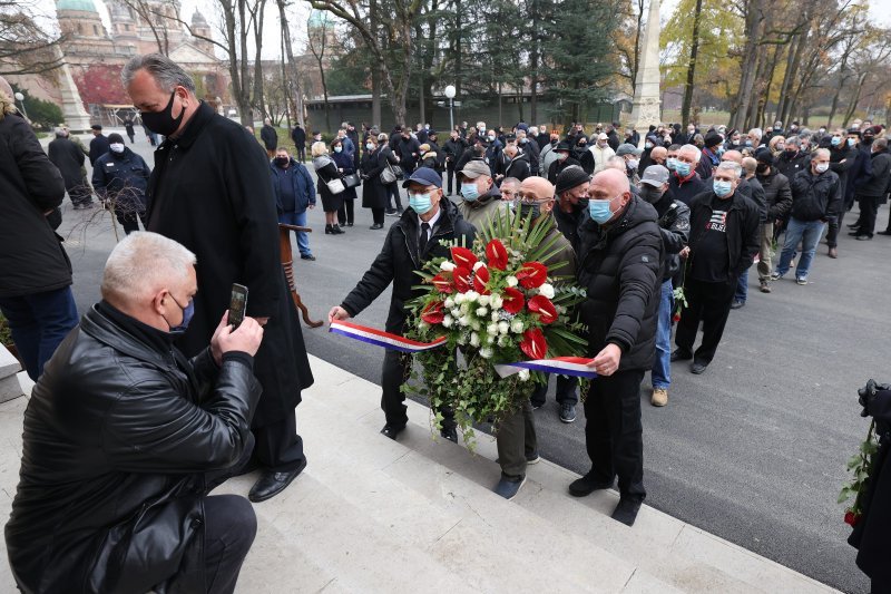 Sprovod Tomislava Merčepa na Mirogoju