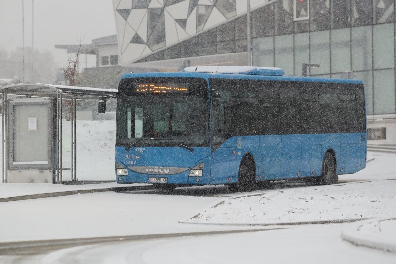 Zagreb pod snježnim pokrivačem