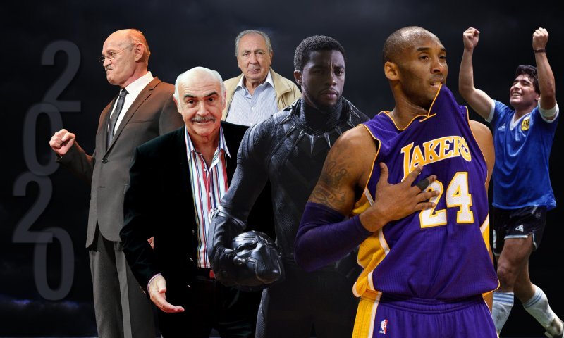 Mustafa Nadarević, Sean Connery, Špiro Guberina, Chadwick Boseman, Kobe Bryant, Diego Maradona