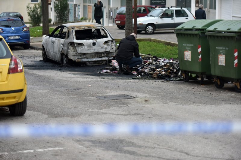 Požar kontejnera za smeće u Zadru