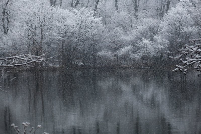 Prvi ovogodišnji snijeg zabijelio je Maksimir