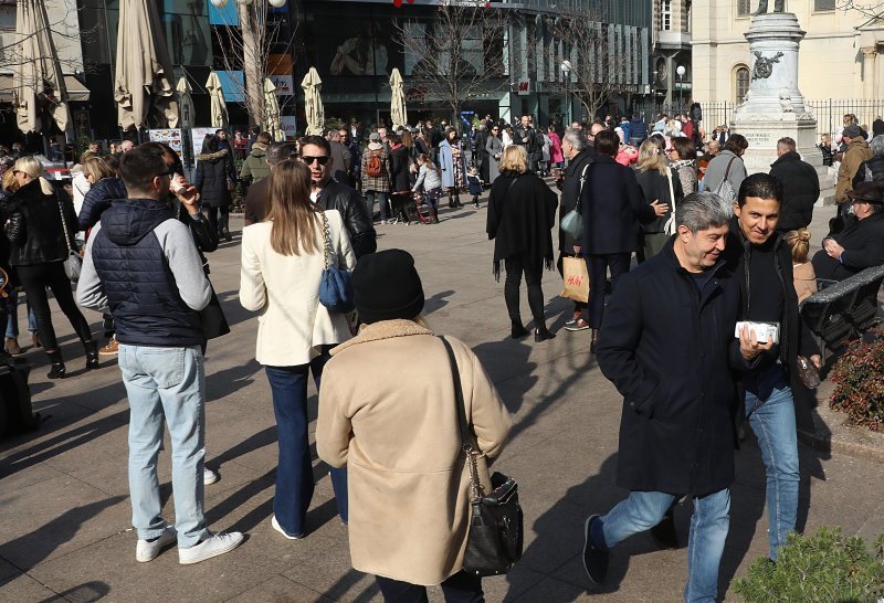 Zagreb: Sunčano i toplo vrijeme u centru grada