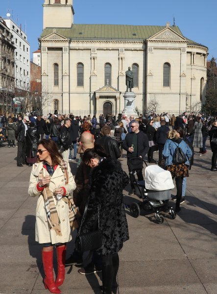 Zagreb: Sunčano i toplo vrijeme u centru grada