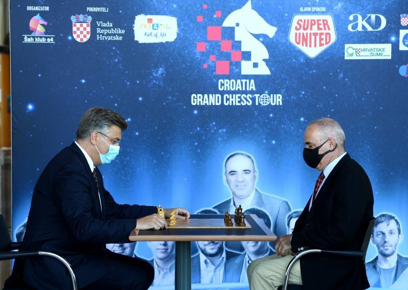 Andrej Plenković u NSK otvorio šahovski turnir Croatia Grand Chess Tour