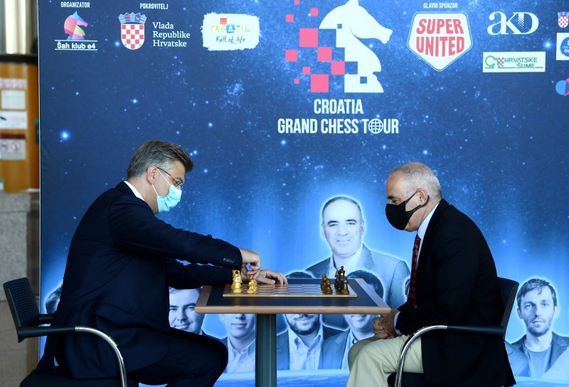 Andrej Plenković u NSK otvorio šahovski turnir Croatia Grand Chess Tour