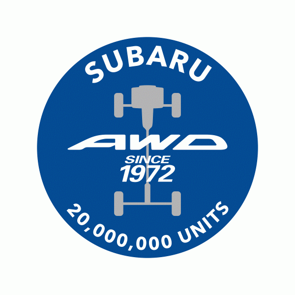 Subaruov sustav pogona na sva četiri kotača AWD ugrađen je u 20 milijuna automobila od 1972.