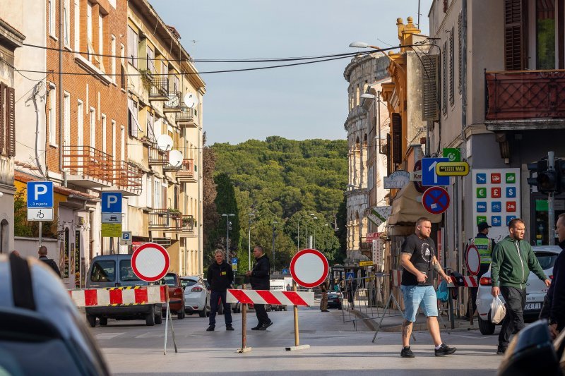 Snimanje kriminalističke serije u Puli