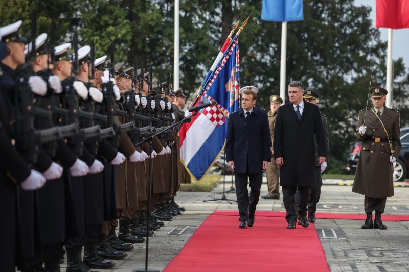 Ceremonija svečanog dočeka francuskog predsjednika