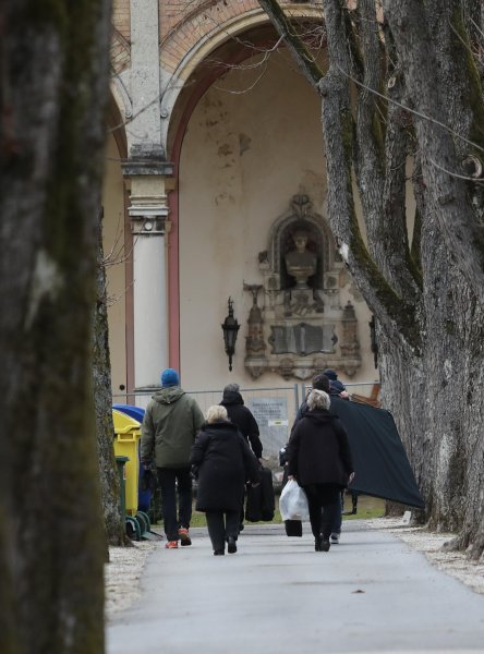 Kevin Spacey na grobu Franje Tuđmana