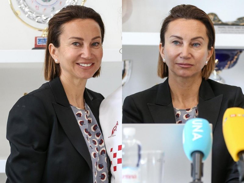 Iva Majoli i Tara Wurth na konferenciji teniske reprezentacije
