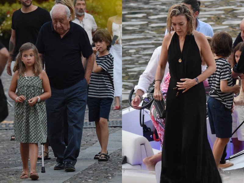 Amancio Ortega s unucima; njegova kći Marta Ortega