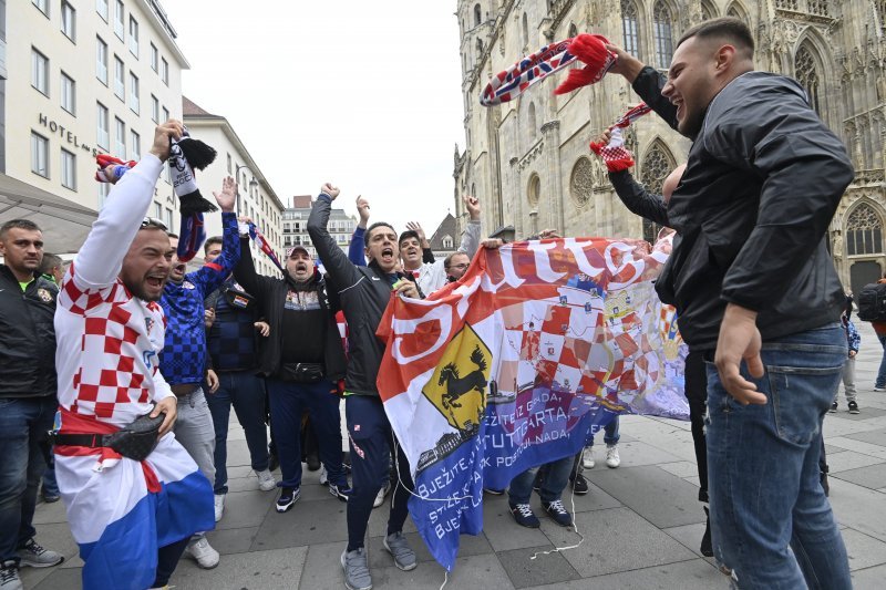 Hrvatski navijači u Beču