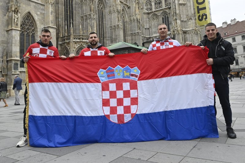 Hrvatski navijači u Beču