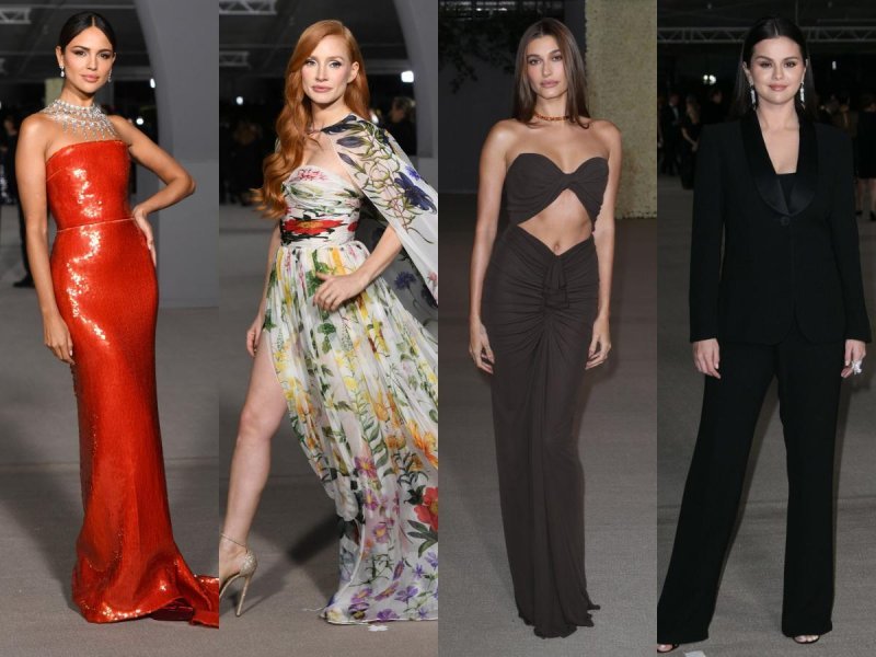 Eiza Gonzalez, Jessica Chastain, Hailey Bieber, Selena Gomez