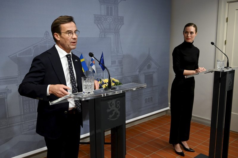 Švedski premijer Ulf Kristersson i finska premijerka Sanna Marin