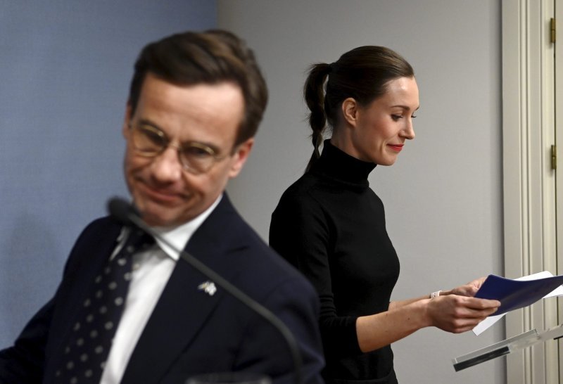 Švedski premijer Ulf Kristersson i finska premijerka Sanna Marin