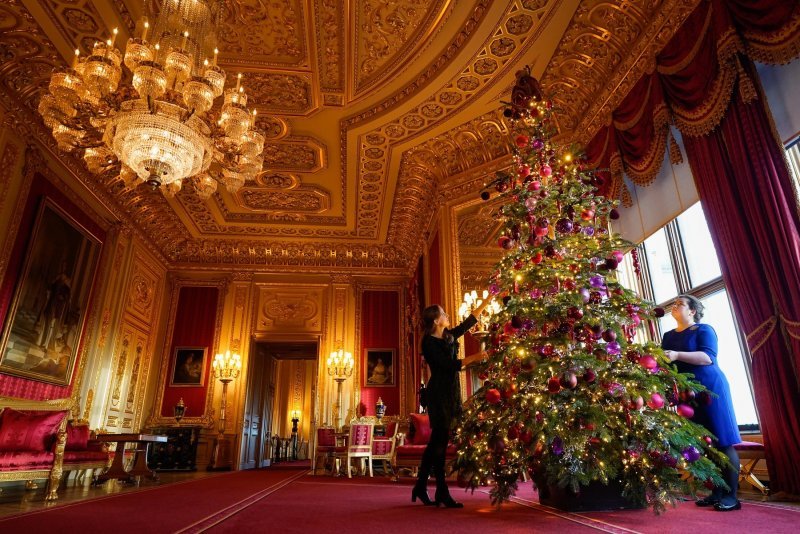 Božićne dekoracije u dvorcu Windsor