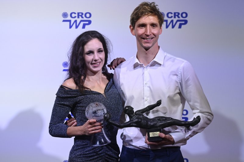 Matea Skelin i Marko Bijač, dobitnici nagrada za najbolju vaterpolisticu i vaterpolista