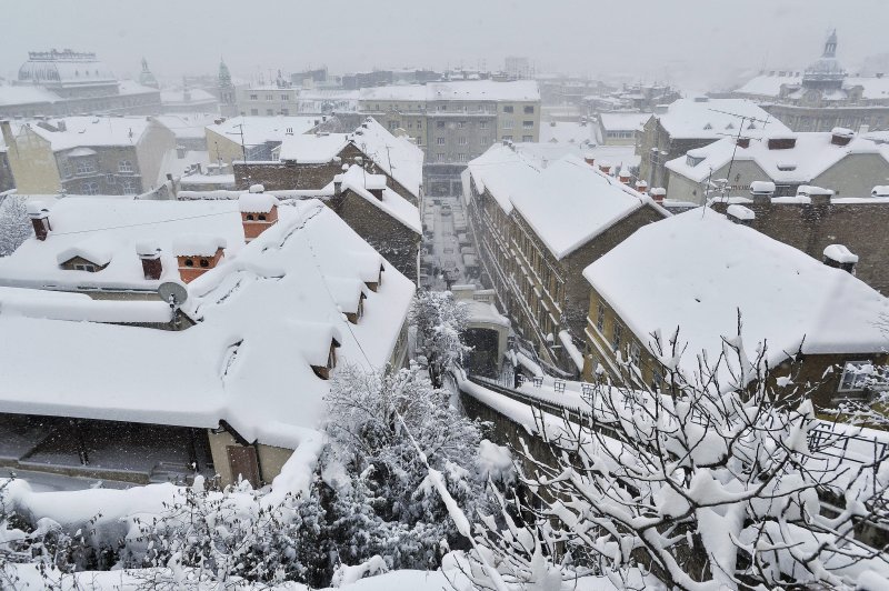 Snijeg u Zagrebu 2012. godine