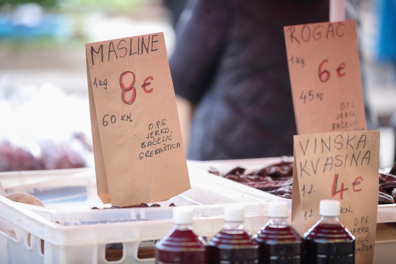 Cijene u eurima na tržnicama diljem Hrvatske