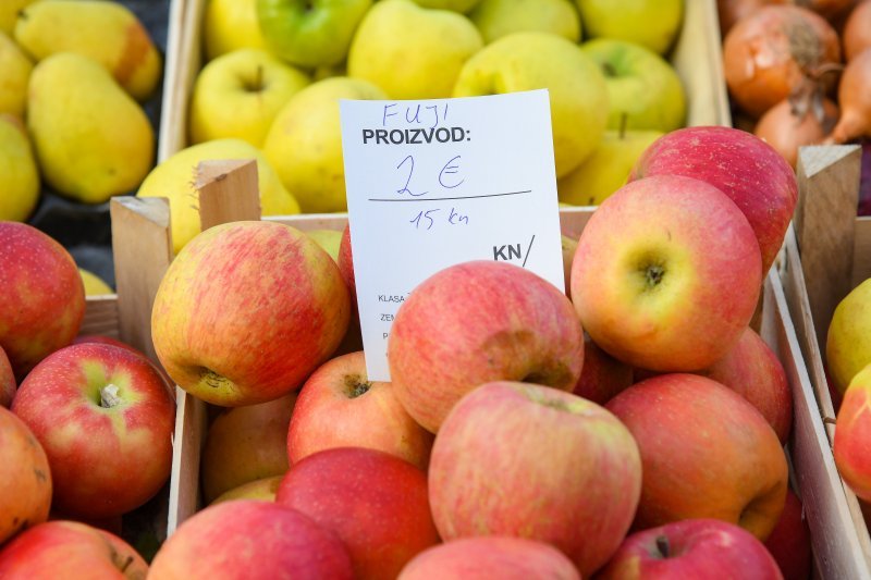 Cijene u eurima na tržnicama diljem Hrvatske