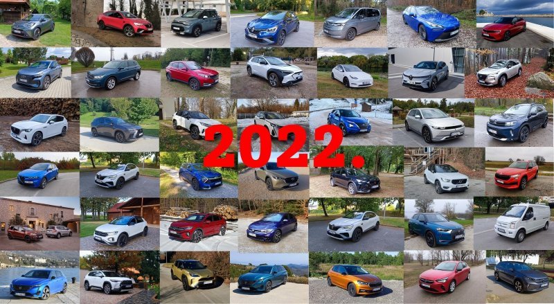 2022. godine smo vozili puno različitih automobila