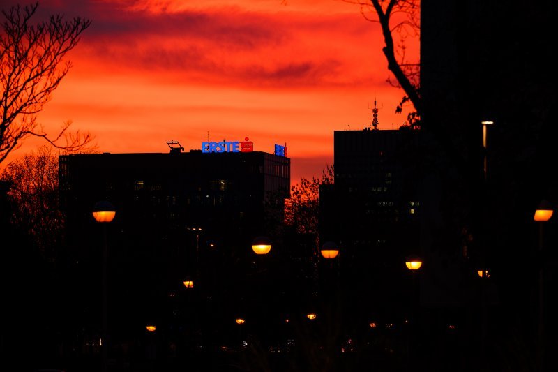 Zalazak sunca nad Zagrebom