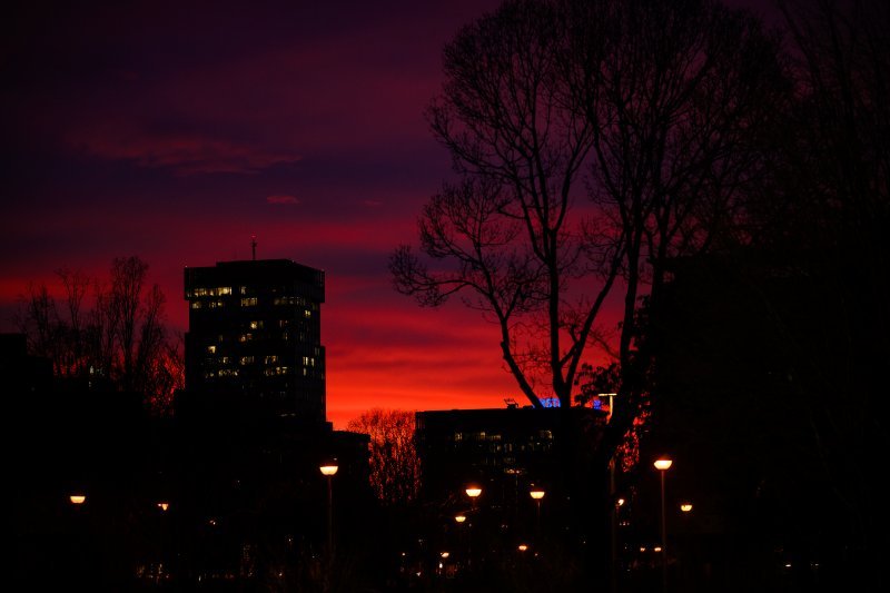 Zalazak sunca nad Zagrebom