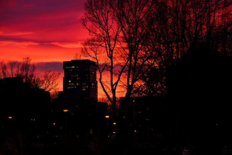 Zalazak sunca nad Zagrebom