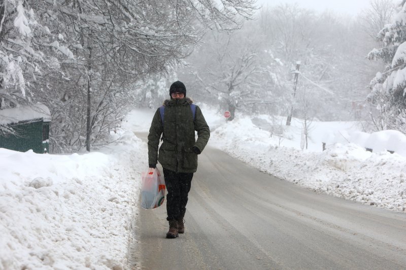 Novi snijeg kod Plitvičkih jezera