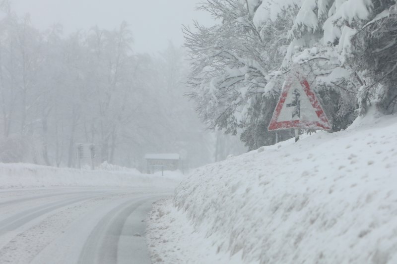 Novi snijeg kod Plitvičkih jezera