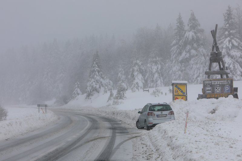 Novi snijeg kod Plitvičkih jezera