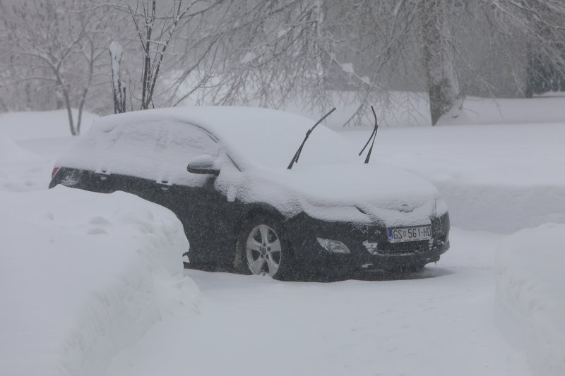 Novi snijeg kod Plitvičkih jezera