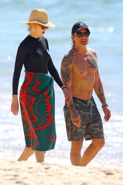 Nicole Kidman i Keith Urban na plaži