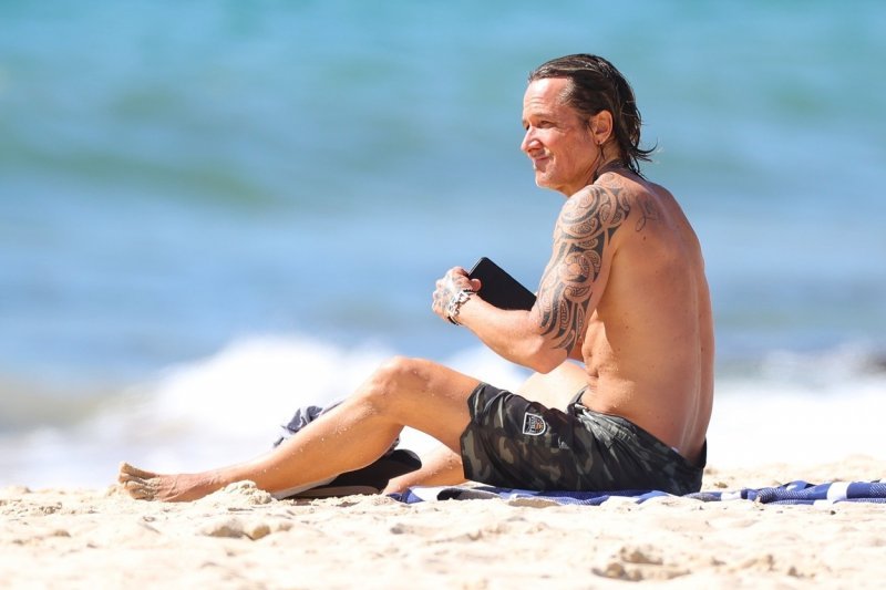 Nicole Kidman i Keith Urban na plaži