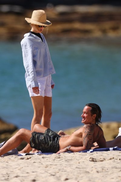 Nicole Kidman i Keith Urban na plaži