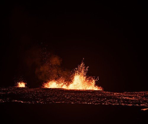 Erupcija vulkana Meradalir na Islandu