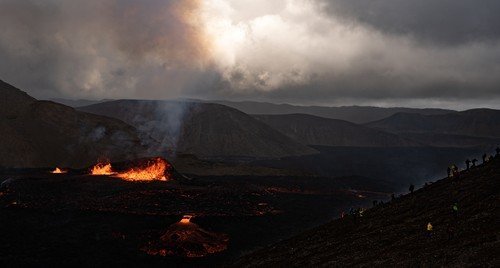 Erupcija vulkana Meradalir na Islandu