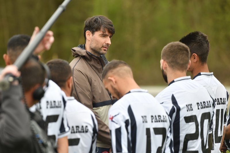 Vedran Ćorluka i Robert Knjaz na snimanju