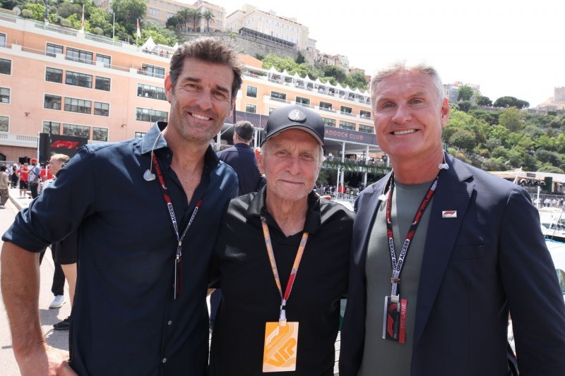 Mark Webber, Michael Douglas i David Coulthard