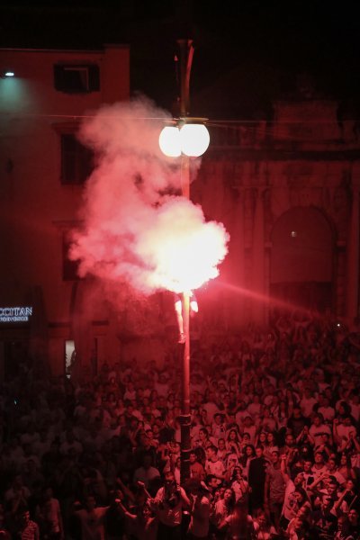 Zadar slavi svoje heroje - doček košarkaša Zadra na Narodnom trgu, 4.6.2023.