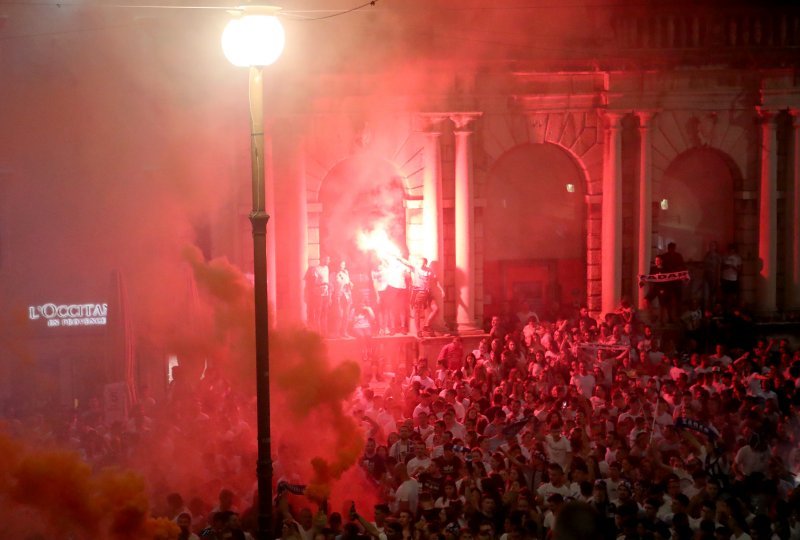 Zadar slavi svoje heroje - doček košarkaša Zadra na Narodnom trgu, 4.6.2023.