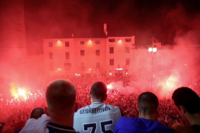 Zadar slavi svoje heroje - doček košarkaša Zadra na Narodnom trgu, 4.6.2023.