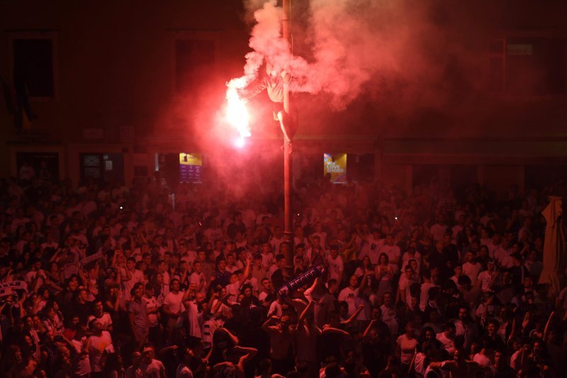 Zadar slavi svoje heroje - doček košarkaša Zadra na Narodnom trgu, 4.6.2023.