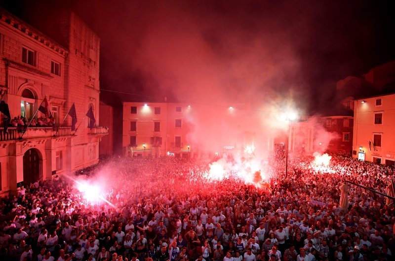 Zadar slavi svoje heroje - doček košarkaša Zadra na Narodnom trgu, 4.6.2023.